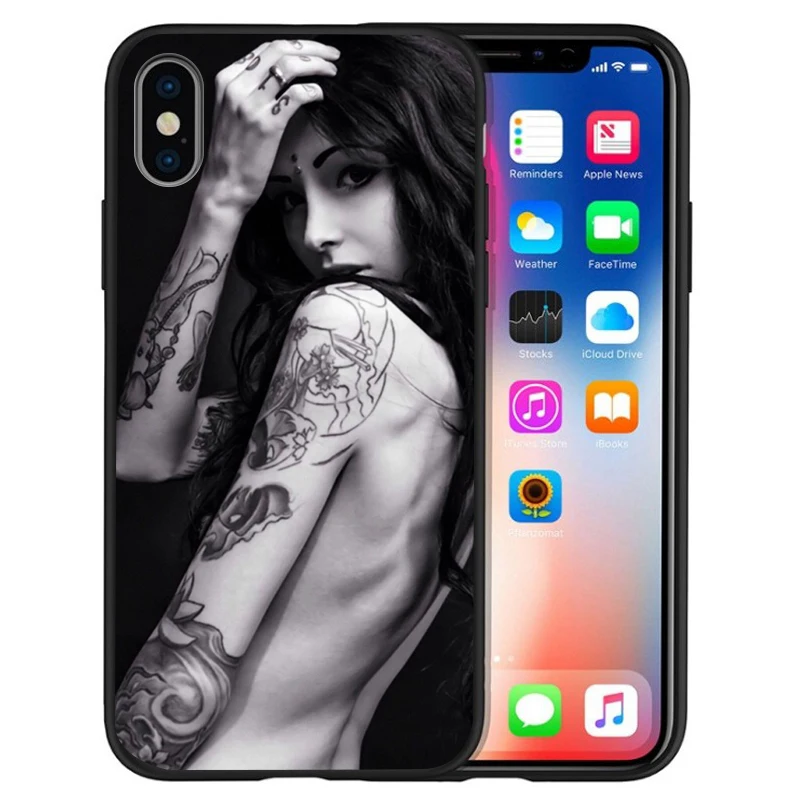 02 Мягкий чехол для iPhone XS Max XR 6S 5 5S 6 6S 7 8 Plus X сексуальная девушка Etui мягкая задняя крышка из ТПУ - Цвет: 02