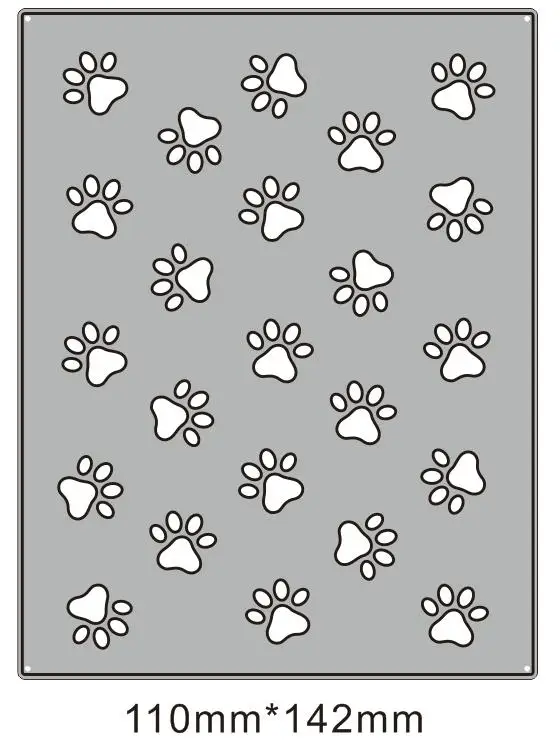 Отпечаток лапы собаки рамка металлические режущие штампы для DIY Скрапбукинг фото