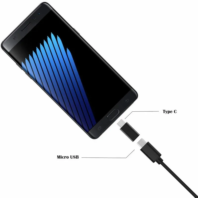 Адаптер Ascromy 2 в 1 с USB C OTG Type на Micro для Xiaomi mi mix Samsung Galaxy S8 Plus Note 8 Oneplus 5 LG G6 G5 C|micro usb c