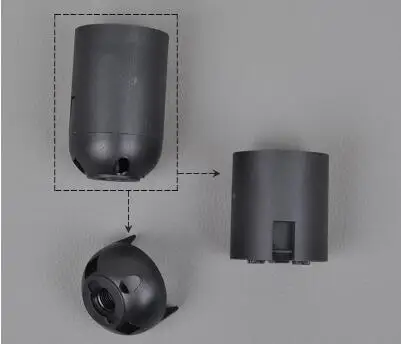 Слоновая кость IWHD DIY фитинг E27 патрон лампы E14 черный белый 110 v-220 v осветительный аксессуар фитинг E27 Цоколь гнездо Portalmapara - Цвет: Слоновая кость