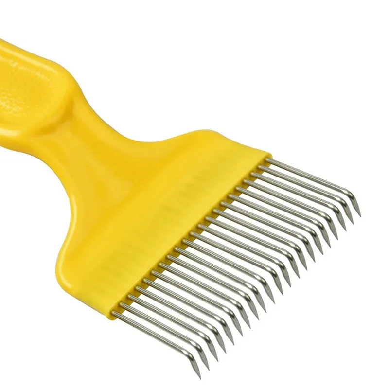 Пчелиный Пчеловодство Мед расческа из нержавеющей стали Tine Uncapping вилка скребок
