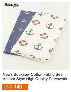 Booksew, новинка, 7 шт./лот, наборы красного цвета, хлопок, 50 см х 50 см, ткань для рукоделия, для вышивания, стеганая текстильная ткань, кукольная ткань