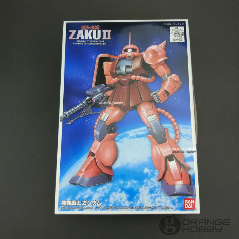 Bandai FG 02 1/144 Стандартный мобильный костюм Zaku II сборные модели Gundam|Наборы для сборки