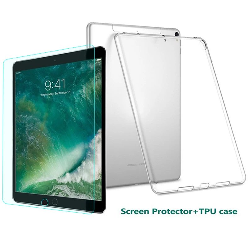 Чехол для iPad Pro 10 5 Защитная пленка экрана закаленное стекло мягкий гибкий