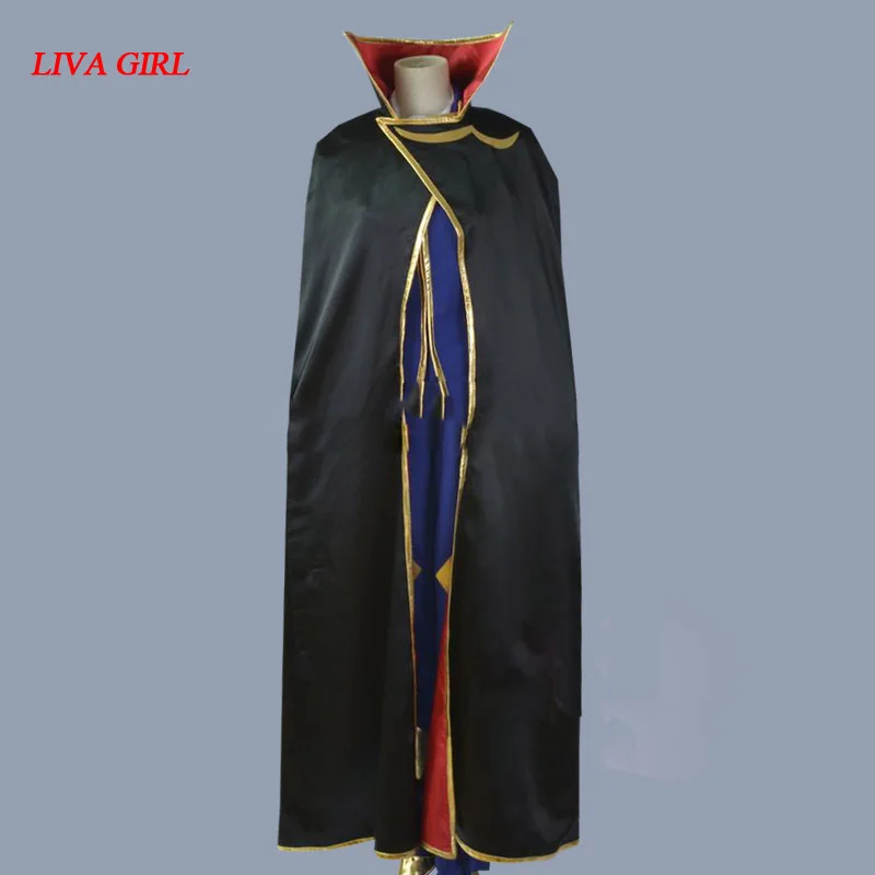 

Code Geass Zero Lelouch Cosplay Costume Full Set With Cloak