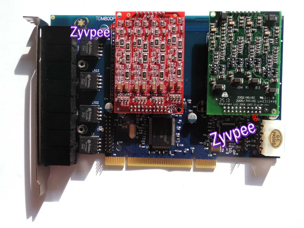 Voip аналоговая карта Asterisk PCI TDM800 8 портов поддержка Trixbox Elastix Freepbx X400M X400S FXS FXO |