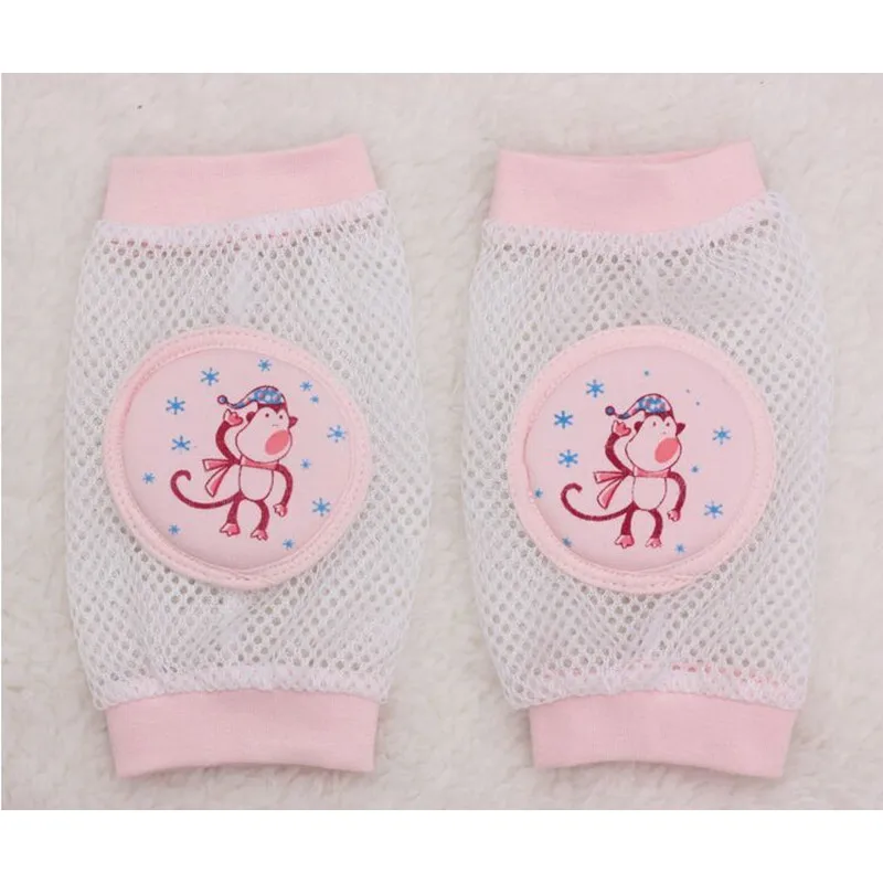 2 пары Детские гамаши для ног защитные наколенники ползания сетчатые с рисунком