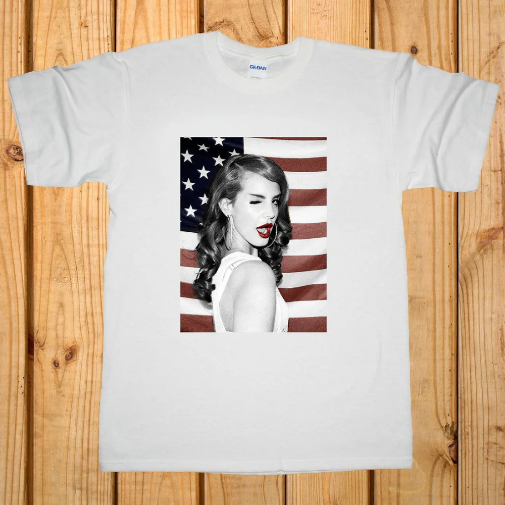 Мужская и женская футболка Lana Del Rey хлопковая с короткими рукавами|Мужские