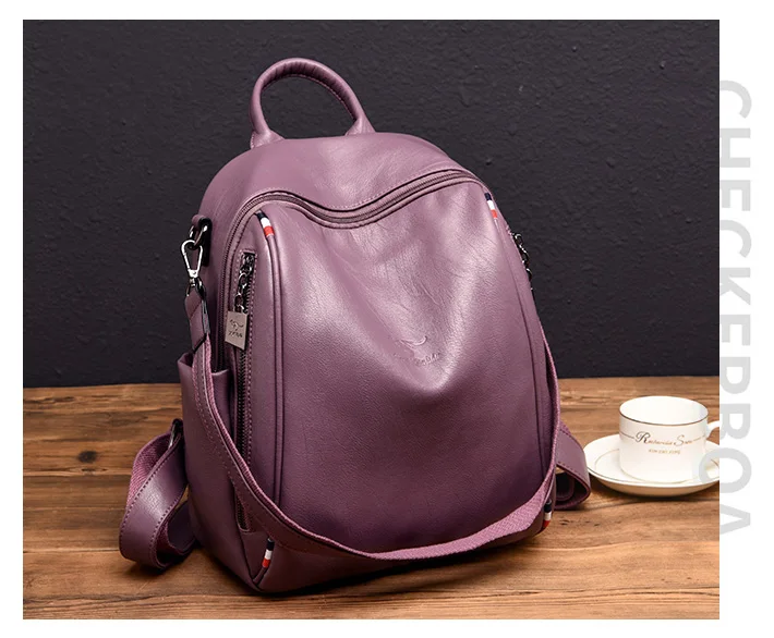 Бренд kmffly винтажный рюкзак Mochilas для путешествий из кожи рюкзак женские рюкзаки для девочек-подростков школьные сумки N