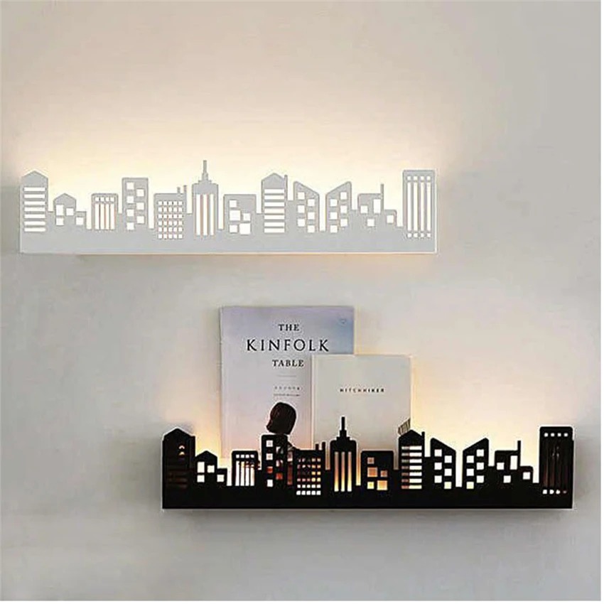 Современный светодиодный настенный светильник в скандинавском стиле городской