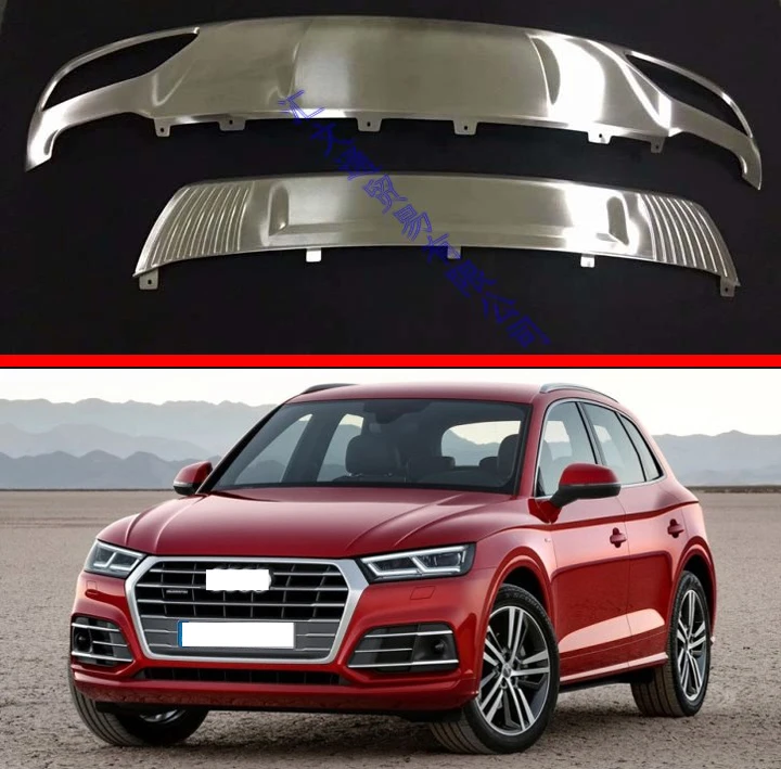 Декоративные аксессуары для Audi Q5 FY 2018 2019 передний и задний бампер из нержавеющей
