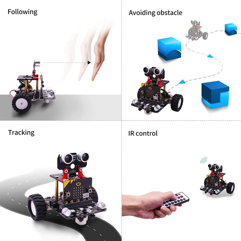 DIY робот набор для Micro:Bit Stem наборы робототехники детей программируемой машины Bbc