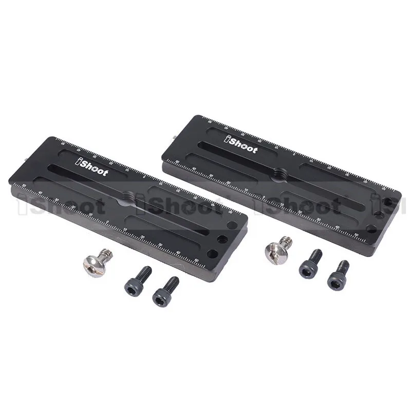 2 шт. 120x39 мм высококачественная металлическая пластина для шаровой головки штатива камеры-Может использоваться в качестве вертикальной быстроразъемной пластины-горячий предмет