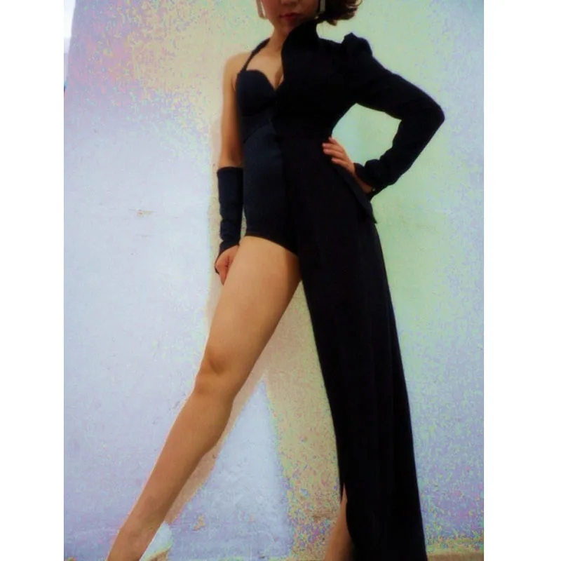 Женское сексуальное Клубное платье средней длины пальто накидка B_Eyonce Стиль