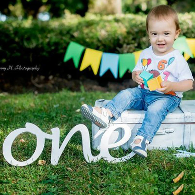 Один первый день рождения реквизит для фотографий деревянные буквы один фото