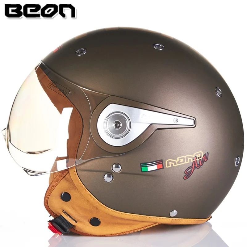 BEON винтажный внедорожный мужской мотоциклетный шлем для мотокросса feminino vespa casco