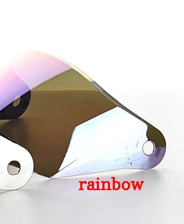 rainbow Шлем козырек объектив для Jiekai бренд модель 516 moto rcycle открытый лицо capacete para moto cicleta cascos para moto racing - Цвет: rainbow