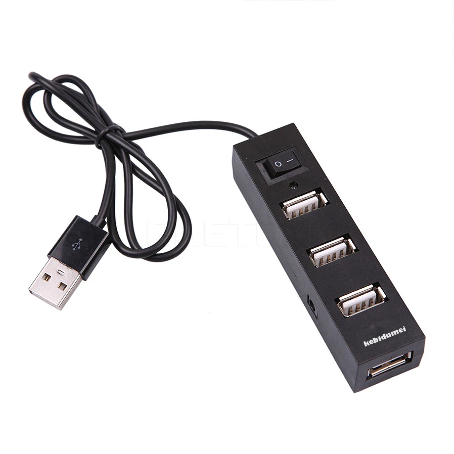 Высокоскоростной 4 портовый usb хаб 2 0 USB сплиттер адаптер kebidumei для