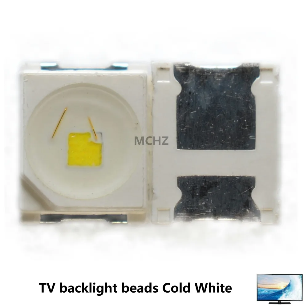 1000PCS Light source TV backlight LED light bead 1210 3528 2835 3V 1W 92l LM Cool white  LCD