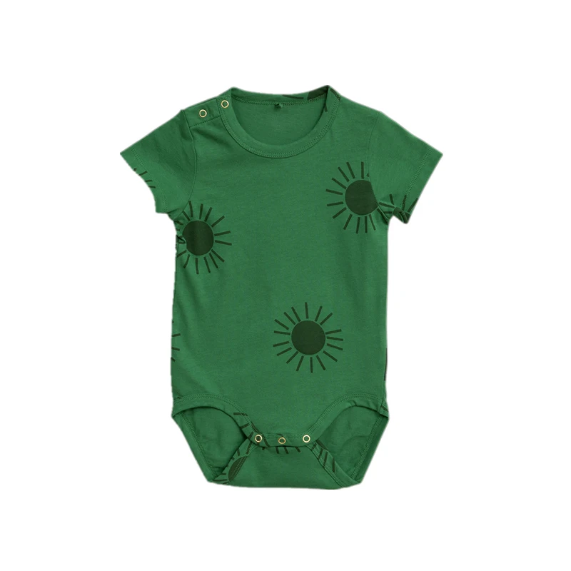 Sun Rompers Комплект детской одежды г., весенне-летний топ для мальчиков и девочек, футболка и штаны детская юбка с обезьянкой, платье детский комбинезон - Цвет: Sun Rompers