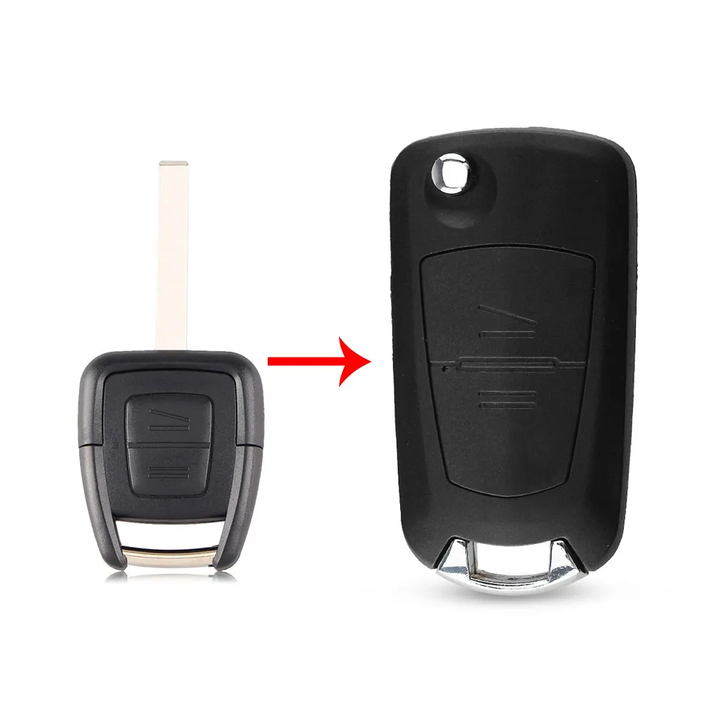 HU100 Blade Dandkey, 2 кнопки, смарт-пульт, Автомобильный ключ, оболочка для OPEL VAUXHALL Vectra Zafira Omega Astra, левый и правый HU100, HU43, брелок с лезвием - Количество кнопок: HU100 Blade