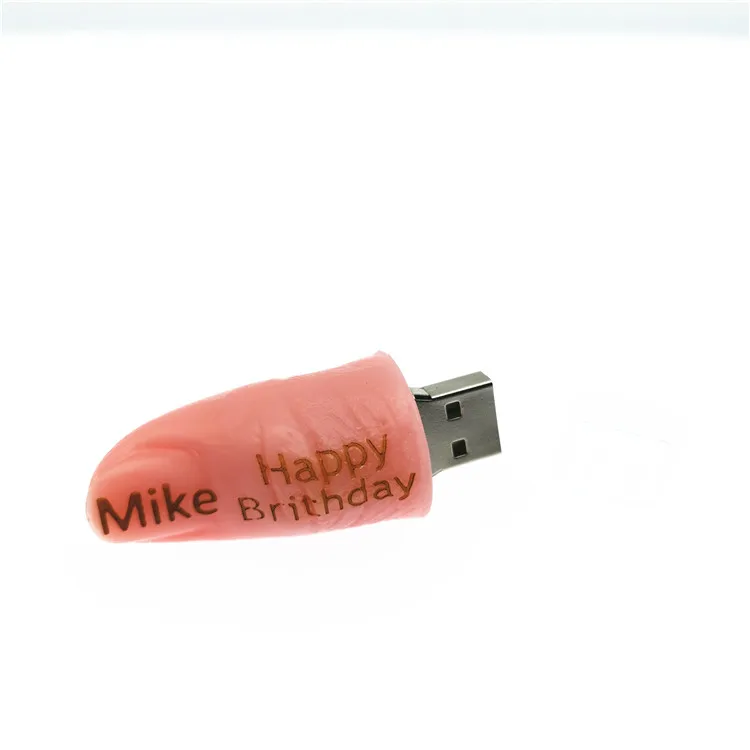 (Более 10 шт.) бесплатный логотип на заказ USB Толстая забавная Милая флешка модель