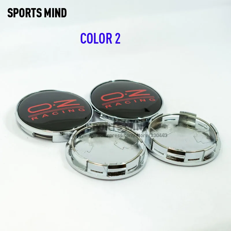 COLOR 2 4 шт./лот 8 видов цветов 68 мм OZ Racing Центральная втулка колеса автомобиля крышки автомобиля п эмблема логотип пылезащитное покрытие - Цвет: COLOR 2