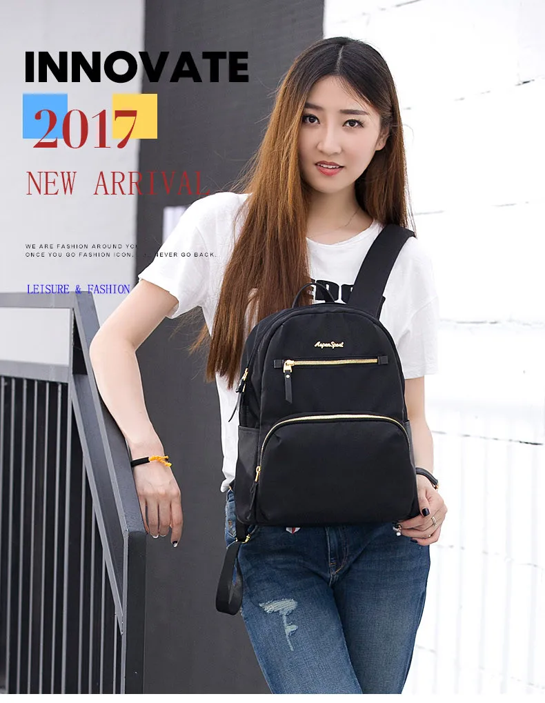 AspenSport женские холщовые рюкзаки Mochila, повседневные школьные сумки для девочек-подростков, женская мода, для путешествий, 8л, черный/темно-синий