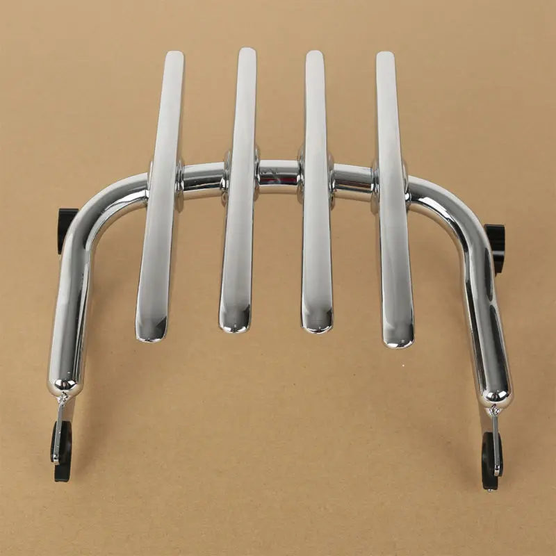 Chrome Мотоциклетная Съемная багажная стойка для Harley Touring Electra Glide Road King на заказ FLHRC FLHT FLHX 2009- Carrier bagagerek - Название цвета: Chrome