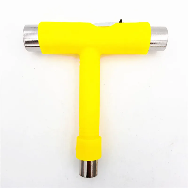 PURE YELLOW TOP TOOL Качественные L Ключ Т инструменты скейтборд Лонгборд инструменты для скутера Т-образные Инструменты Аксессуары для регулировки и монтажа грузовиков - Цвет: PURE YELLOW TOP TOOL