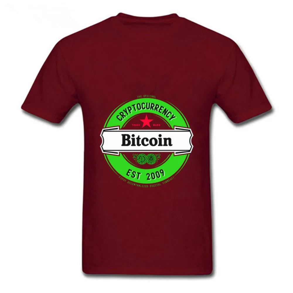 Биткойн Brewsky Мужская футболка для биткоина криптовалюты блокнот с оригинальным