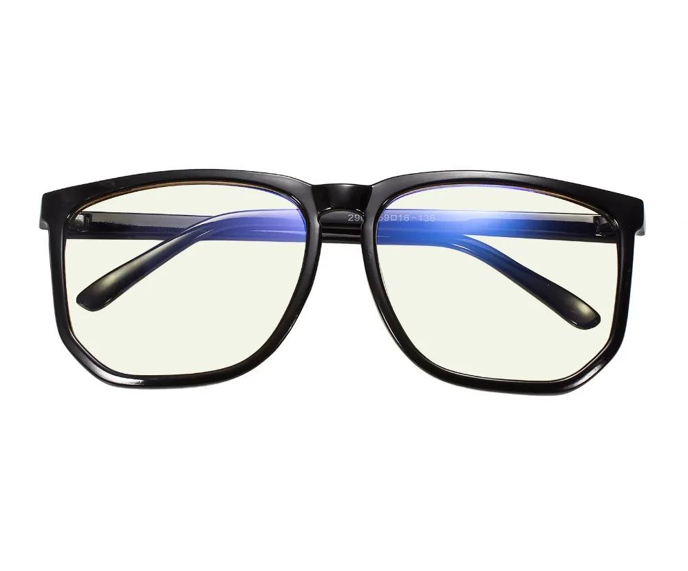 

Мужская и Женская Ретро оправа для очков, большие размеры, прозрачные линзы RX