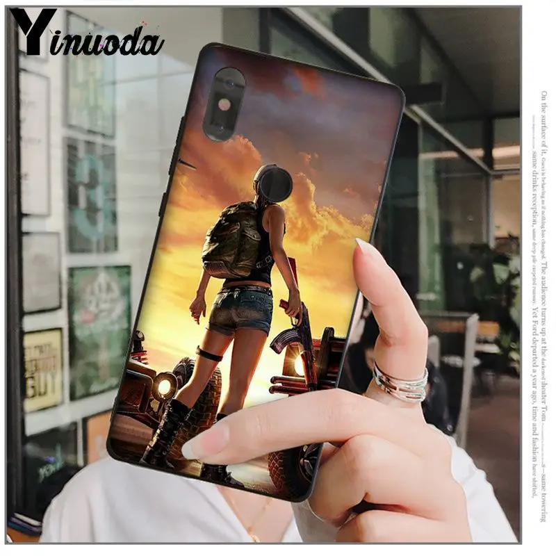 Yinuoda PUBG рукоделие принт рисунок чехол для телефона крышка оболочки для Xiaomi mi 8 SE 6 Примечание 3 mi X 2 2 S Примечание 3 крышка