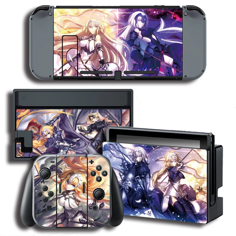 Красивая виниловая Защитная пленка для консоли Nintendo Switch NS + контроллер держатель