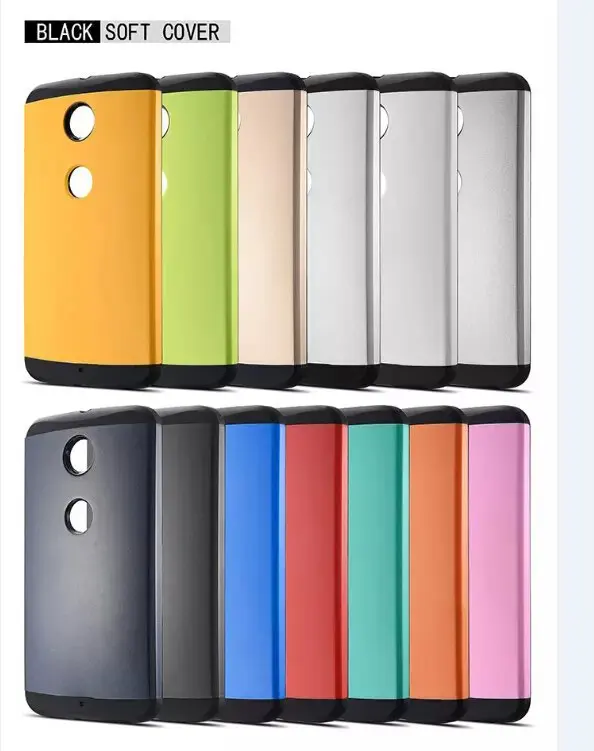 Приталенный броня чехол для google nexus 6 мобильный телефон с стойка жёсткая касание