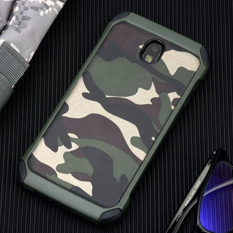Camo Phone Case For Samsung Galaxy J3 2017 J330F Pro EU Version Hard plastic TPU Back Cover for j3 J330 | Мобильные телефоны и