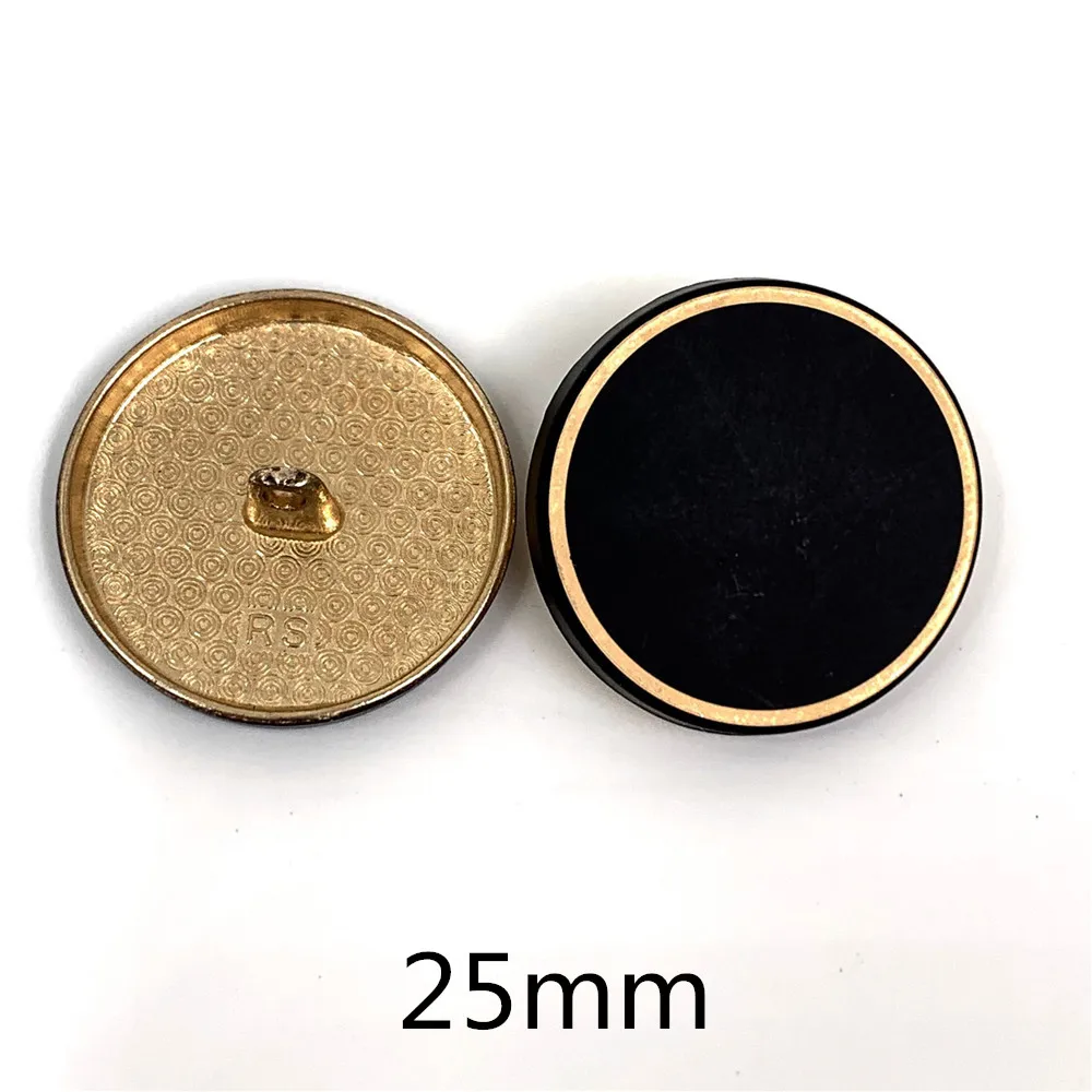 25 мм 10 шт./лот глянцевые металлические пуговицы золотые украшения для свитера