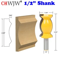1pc crown molding router bit 12 shank tenon cutter for woodworking tools