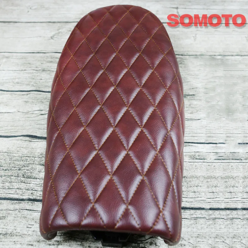 Мм 530 мм Универсальный пурпурно красный Винтаж без каблука сиденье мотоцикла