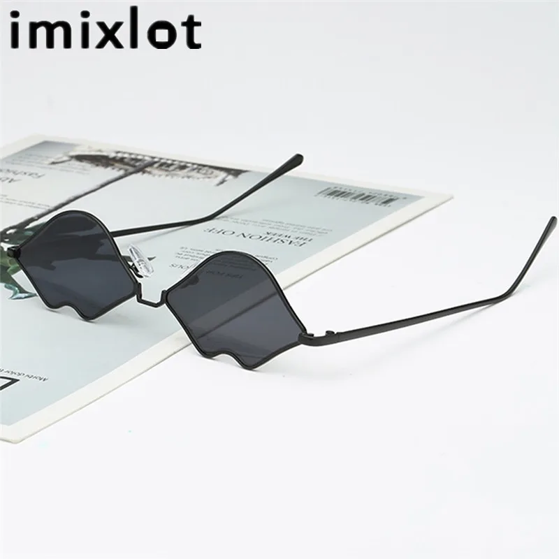 Imixlot классические пикантные солнцезащитные очки в оправе из сплава форме губ