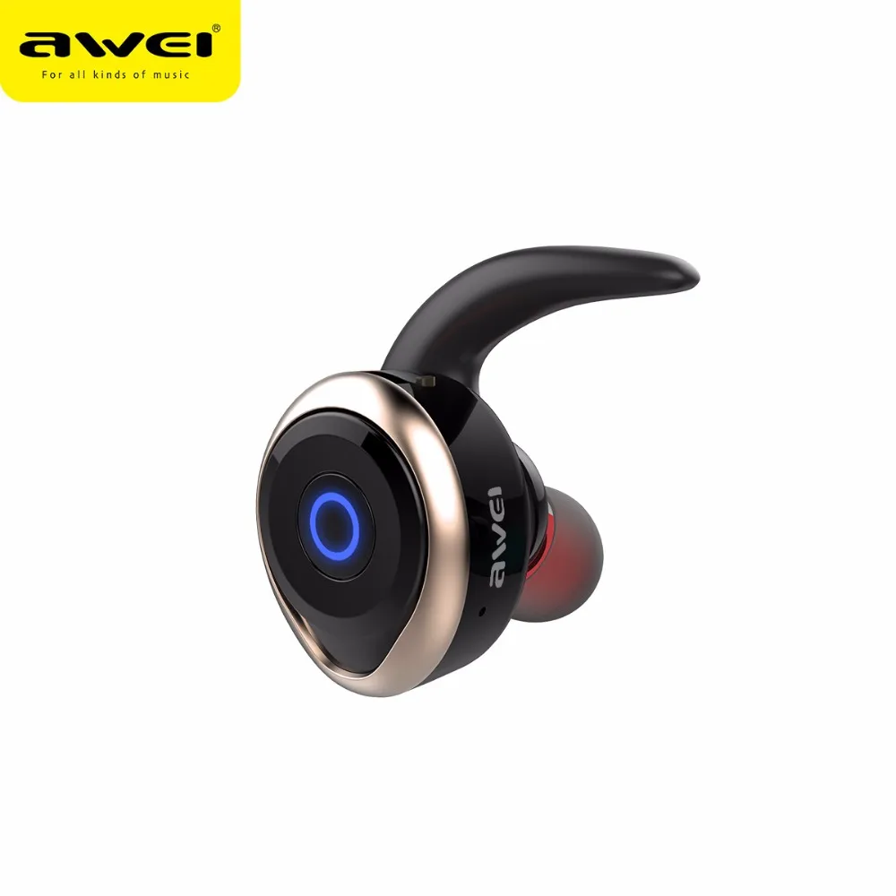 Оригинальные беспроводные Bluetooth-наушники AWEI T1 V4.2 TWS наушники с шумоподавлением