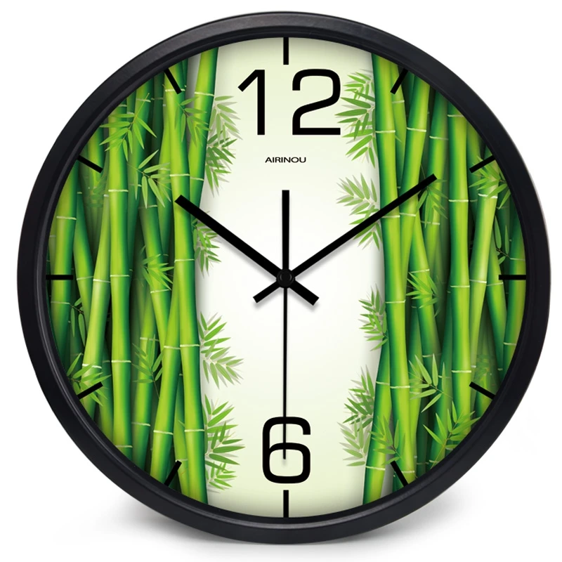 Airinou панда бамбуковый лес креативные модные настенные часы|clock side|clock wallwall clock gear |