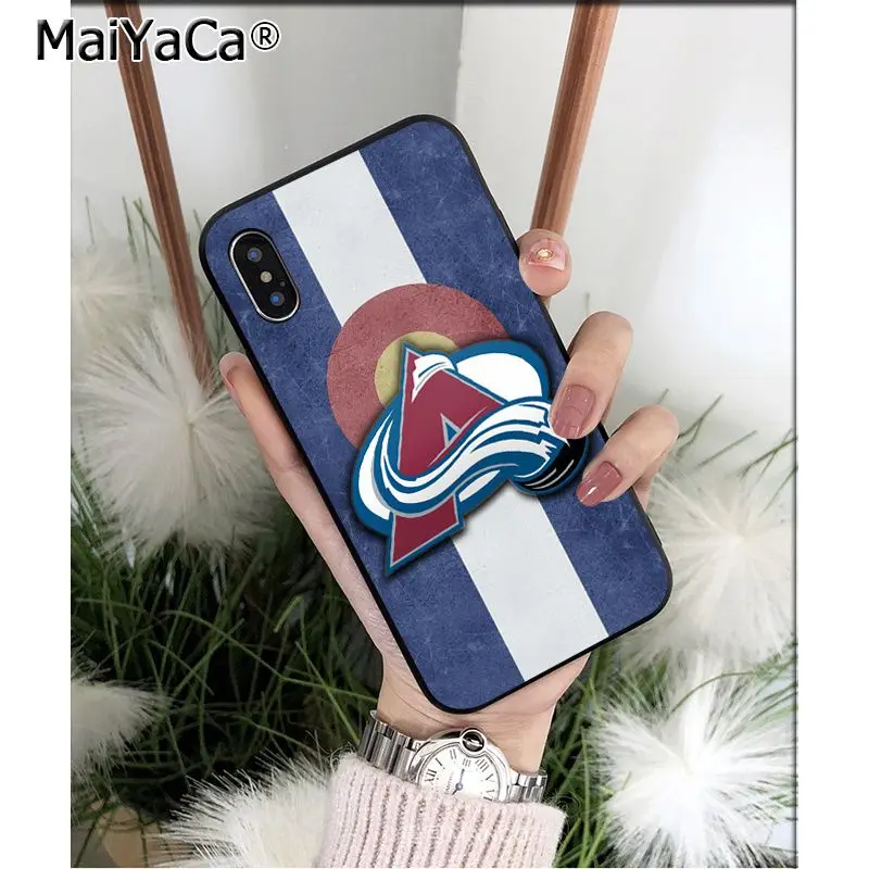 MaiYaCa Colorado Avalanche Силиконовый ТПУ мягкий черный чехол для телефона для iPhone 8 7 6 6S Plus 5 5S SE XR X XS MAX Coque Shell