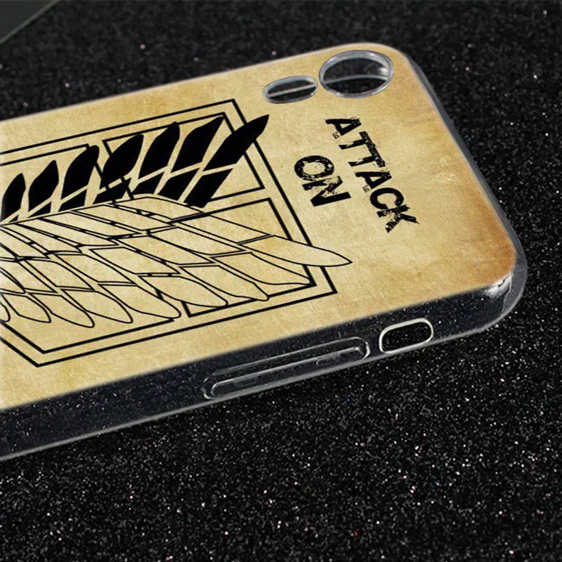 Силиконовый чехол с логотипом аниме атака на Титанов для Apple iPhones 11 Pro XS Max X XR 7 8 6 6s