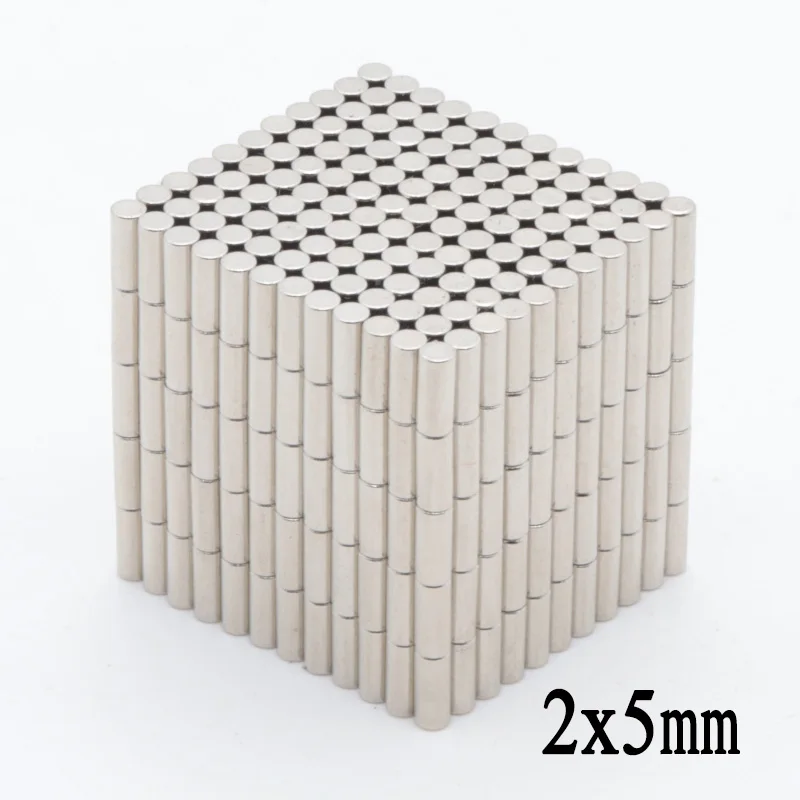 500 шт 2x5 мм Mini мини супер сильный Мощный Неодимовый магнит круглые Редкоземельные постоянные магниты 2*5 мм