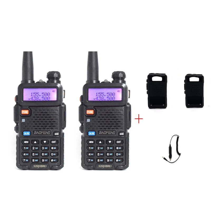 Option6 2 шт. BaoFeng UV-5R walkie talkie Профессиональный CB радио приемопередатчик baofeng UV5R 5 Вт двухдиапазонный радио VHF& UHF портативный двухстороннее радио - Цвет: Option6
