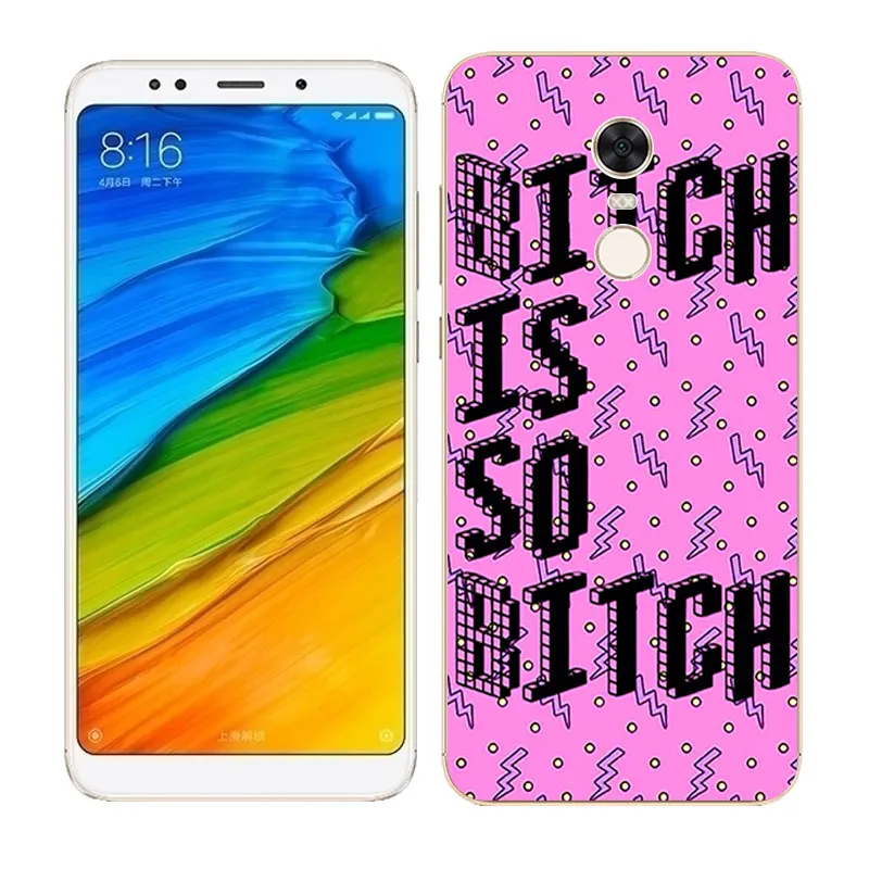 5.99'' Phone Cases For Redmi 5 Plus Case Sleeping Painted Soft TPU Silicon Covers Hongmi Cover Protective Fundas | Мобильные