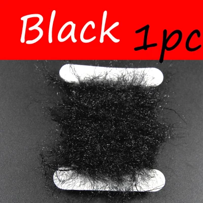 Black 1pc Bimoo 5 метров/карта сверкающая муха связывающая дубляционная линия Пряжа Скад песок червь мухи завязывание материал для Nymph Fly тело нить - Цвет: Black 1pc