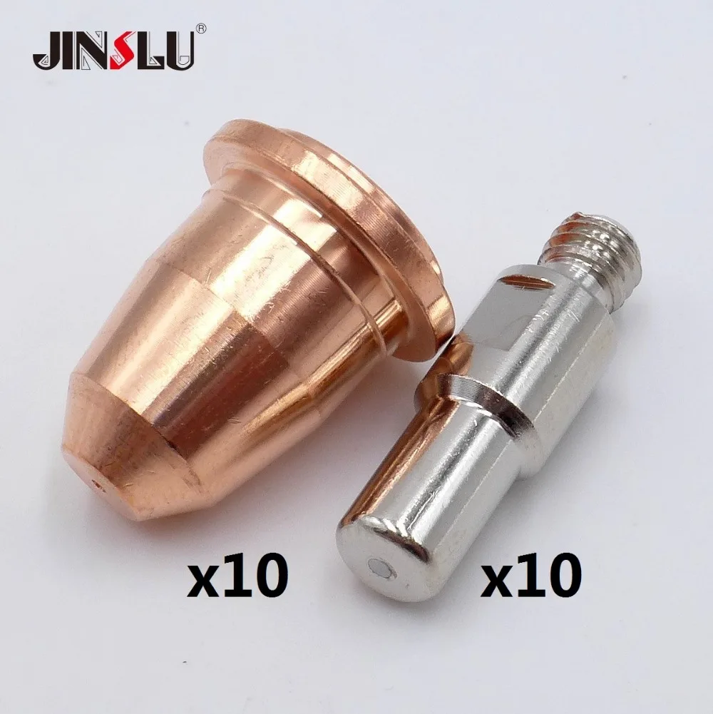 20 штук S45 CUT55 PT-40 PT40 IPT-40 PR0110 электроды PD0116 наконечники форсунки 0,6 мм 0,8 мм 0,9 мм для Trafimet плазменный фонарь расходные материалы