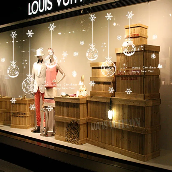 Белая Снежинка в виде шарика для Рождественского украшения Электростатическая